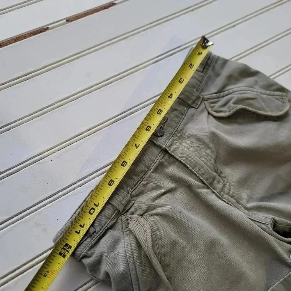 Girl 8 Old Navy Sage Green Cargo Pocket Adj. Waist Rolled Cuff Summer Shorts